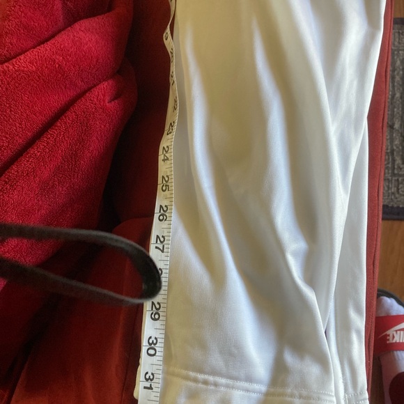 Adidas white purple stripes xl track pants in good condition loose fit. Zippers - Picture 2 of 6